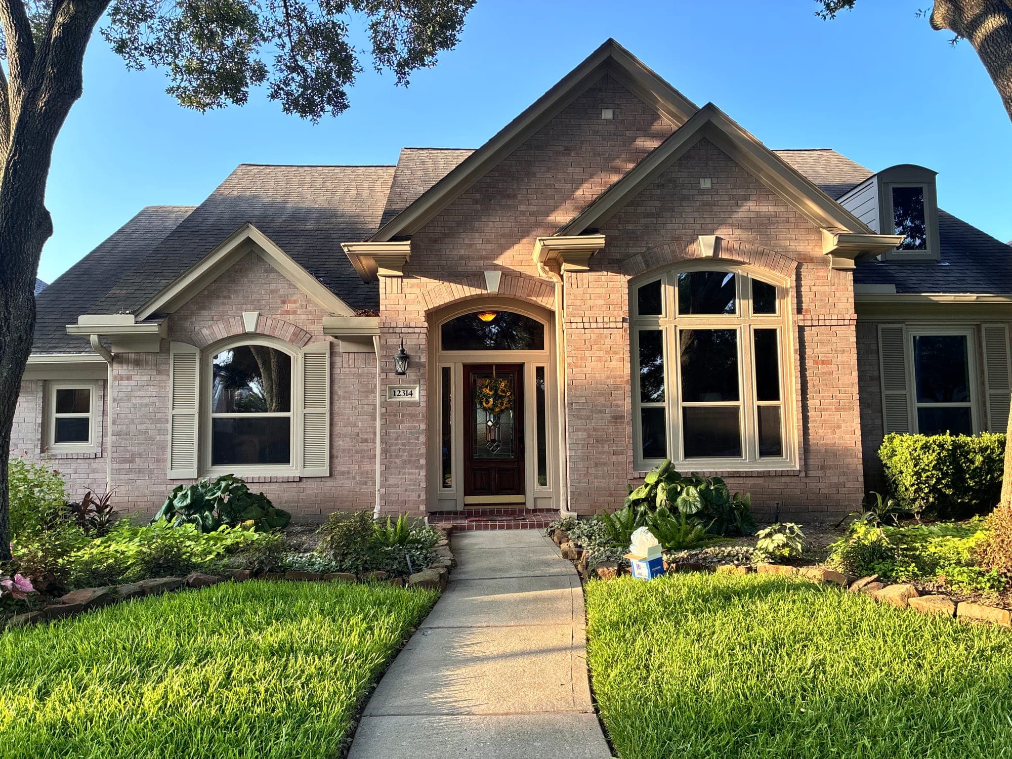 Replacement windows installed on a home near Richmond, TX